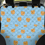 Cartoon Pomeranian Pattern Print Pet Car Back Seat Cover