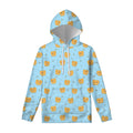 Cartoon Pomeranian Pattern Print Pullover Hoodie