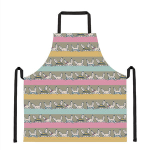 Cartoon Rabbit Pattern Print Apron