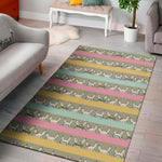 Cartoon Rabbit Pattern Print Area Rug