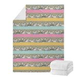 Cartoon Rabbit Pattern Print Blanket