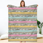 Cartoon Rabbit Pattern Print Blanket