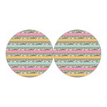 Cartoon Rabbit Pattern Print Car Coasters