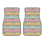 Cartoon Rabbit Pattern Print Front Car Floor Mats