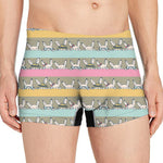 Cartoon Rabbit Pattern Print Men's Boxer Briefs