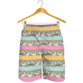 Cartoon Rabbit Pattern Print Men's Shorts