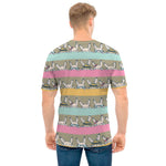 Cartoon Rabbit Pattern Print Men's T-Shirt