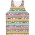 Cartoon Rabbit Pattern Print Men's Tank Top