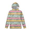 Cartoon Rabbit Pattern Print Pullover Hoodie