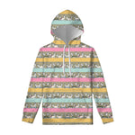 Cartoon Rabbit Pattern Print Pullover Hoodie