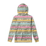Cartoon Rabbit Pattern Print Pullover Hoodie