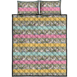 Cartoon Rabbit Pattern Print Quilt Bed Set