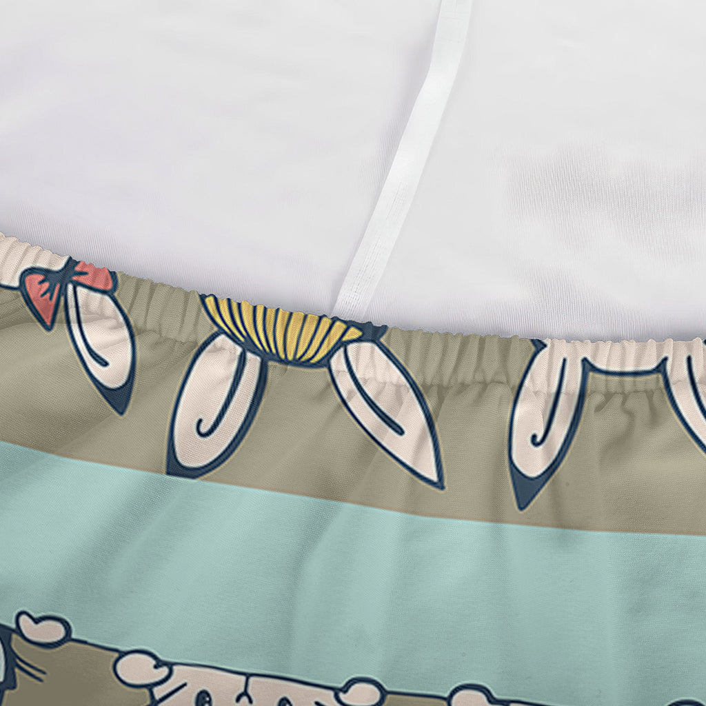 Cartoon Rabbit Pattern Print Sofa Cover