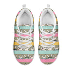 Cartoon Rabbit Pattern Print White Sneakers