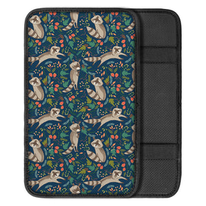 Cartoon Raccoon Pattern Print Car Center Console Cover