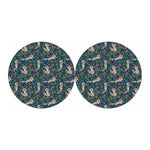 Cartoon Raccoon Pattern Print Car Coasters