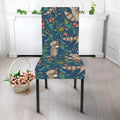 Cartoon Raccoon Pattern Print Dining Chair Slipcover