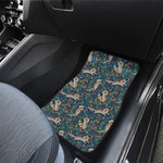 Cartoon Raccoon Pattern Print Front Car Floor Mats