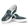 Cartoon Raccoon Pattern Print White Slip On Shoes