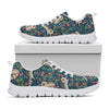 Cartoon Raccoon Pattern Print White Sneakers