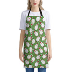 Cartoon Santa Claus Pattern Print Apron