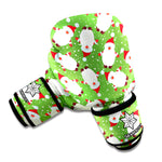 Cartoon Santa Claus Pattern Print Boxing Gloves