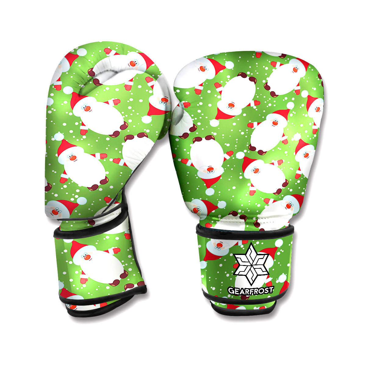 Cartoon Santa Claus Pattern Print Boxing Gloves