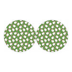 Cartoon Santa Claus Pattern Print Car Coasters