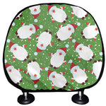 Cartoon Santa Claus Pattern Print Car Headrest Covers