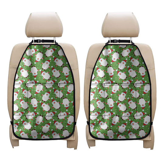 Cartoon Santa Claus Pattern Print Car Seat Organizers