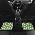Cartoon Santa Claus Pattern Print Front and Back Car Floor Mats