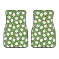 Cartoon Santa Claus Pattern Print Front Car Floor Mats