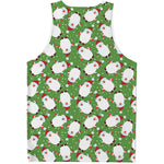 Cartoon Santa Claus Pattern Print Men's Tank Top