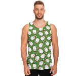 Cartoon Santa Claus Pattern Print Men's Tank Top