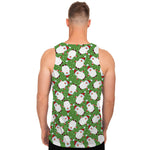 Cartoon Santa Claus Pattern Print Men's Tank Top