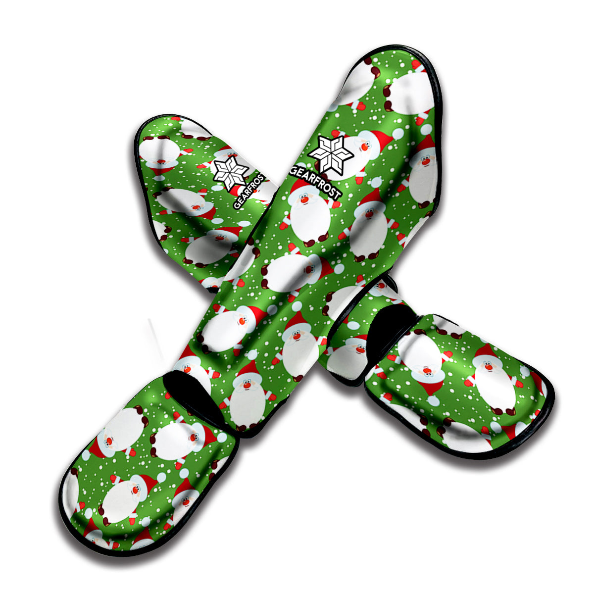 Cartoon Santa Claus Pattern Print Muay Thai Shin Guard