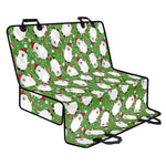 Cartoon Santa Claus Pattern Print Pet Car Back Seat Cover