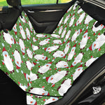 Cartoon Santa Claus Pattern Print Pet Car Back Seat Cover