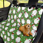 Cartoon Santa Claus Pattern Print Pet Car Back Seat Cover