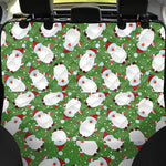 Cartoon Santa Claus Pattern Print Pet Car Back Seat Cover