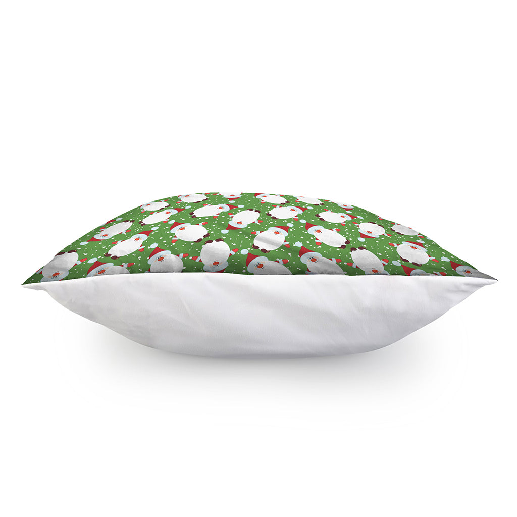 Cartoon Santa Claus Pattern Print Pillow Cover