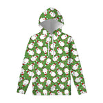Cartoon Santa Claus Pattern Print Pullover Hoodie