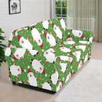Cartoon Santa Claus Pattern Print Sofa Cover