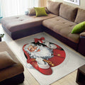 Cartoon Santa Claus Print Floor Mat