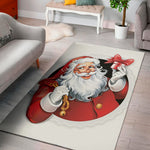 Cartoon Santa Claus Print Area Rug