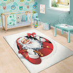 Cartoon Santa Claus Print Area Rug