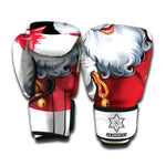 Cartoon Santa Claus Print Boxing Gloves