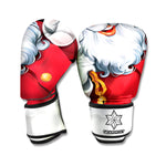 Cartoon Santa Claus Print Boxing Gloves