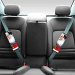 Cartoon Santa Claus Print Car Seat Belt Covers