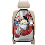 Cartoon Santa Claus Print Car Seat Organizers